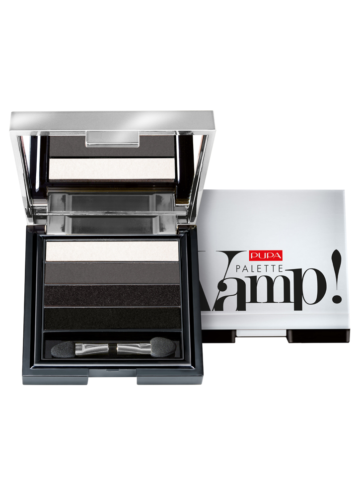 Набор из 4 теней для век VAMP! Palette тон 001 Дымчатый черный Набор из 4 теней для век VAMP! Palette тон 001 Дымчатый черныйТени для век<br>Тени для глаз с эффектом жидкой пудры. Новая специальная технология гарантирует нежное влажное прикосновение при нанесении, создает тонкое, стойкое и равномерное покрытие. Интенсивный цвет, благодаря высокой концентрации перламутровых частиц и пигментов. Низкий риск возникновения аллергии. Офтальмологически протестировано. <br>Цвет: Дымчатый черный;