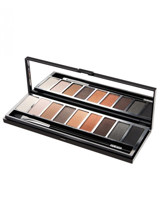 Косметический набор теней Pupart Eyeshadow Palette тон 1 Бежевый Косметический набор теней Pupart Eyeshadow Palette тон 1 БежевыйПалетка теней<br>Палитра из 9 компактных теней для век дает возможность сочетать схожие оттенки или играть на контрасте, используя разные эффекты: матовый, перламутровый, металлический блеск или сатиновое сияние. Благодаря мягкой, тающей текстуре тени отлично растушевываются, а гамма оттенков идеально подходит для любого вида макияжа. К набору прилагается кисть для макияжа с длинной, удобной ручкой из натурального ворса пони для равномерного распределения теней.<br>Цвет: Бежевый;