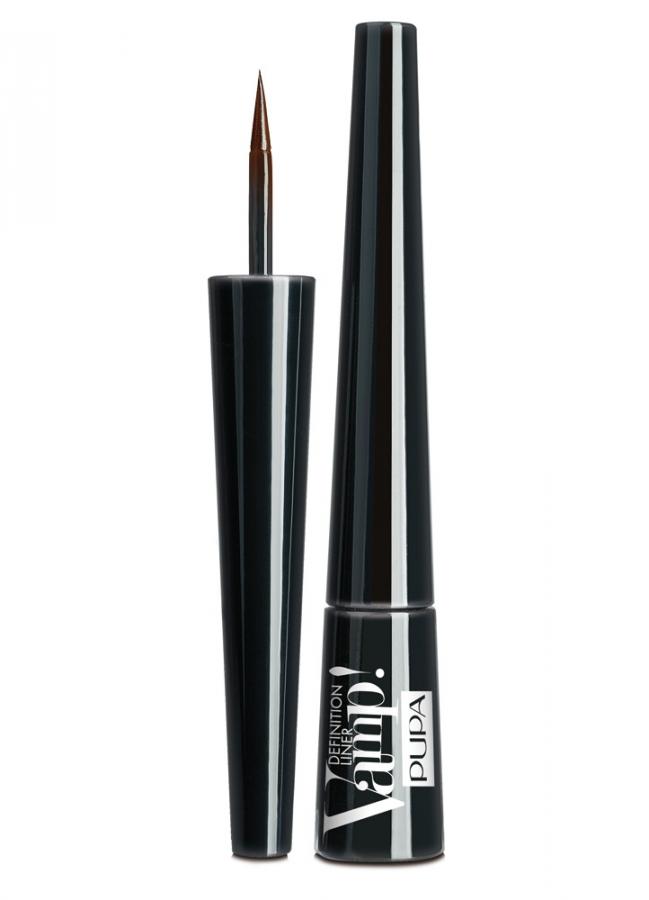 Подводка для глаз с фетровым аппликатором VAMP! Definition Liner тон 200 Коричневый Подводка для глаз с фетровым аппликатором VAMP! Definition Liner тон 200 КоричневыйПодводка для век<br>Подводка Vamp!Definition Liner создает четкие и насыщенные по цвету линии. Мягкий фетровый аппликатор с подвижным кончиком встроен в крышечку. Текстура продукта легкая, она быстро фиксируется на веке, создавая оптимальный комфорт.<br>Цвет: Коричневый;