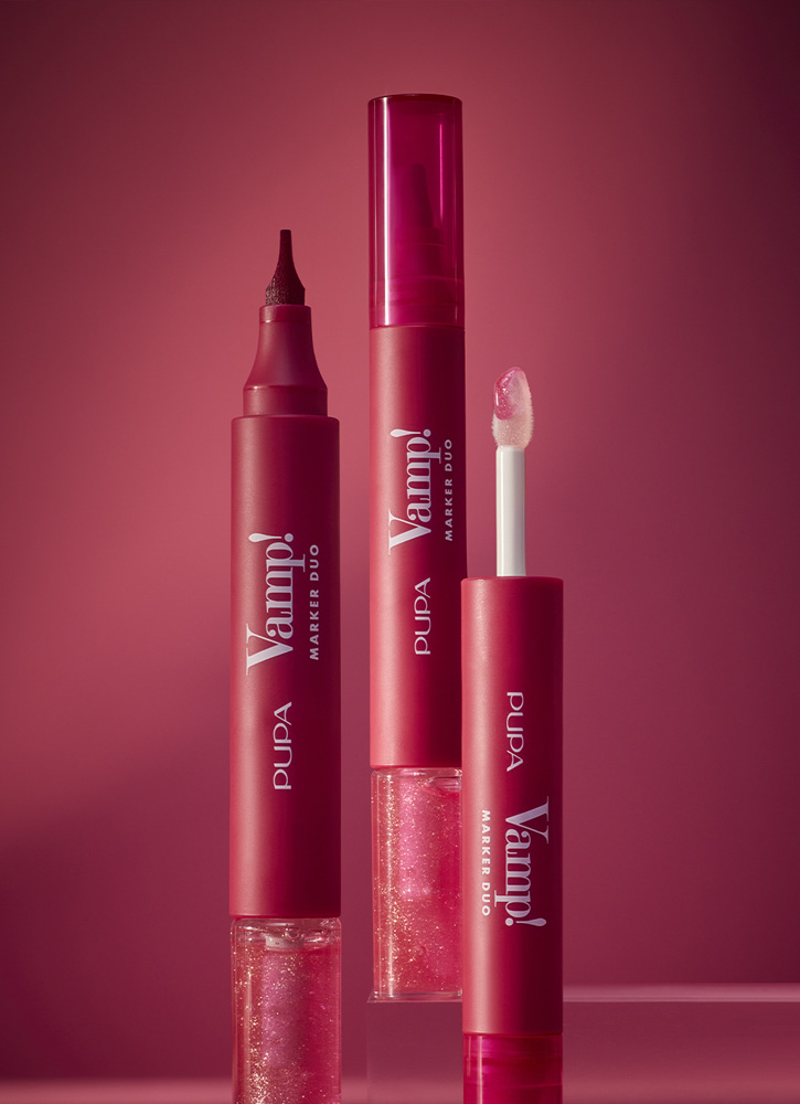 Маркер и блеск для губ PUPA Vamp! Marker Duo 009 Коралл