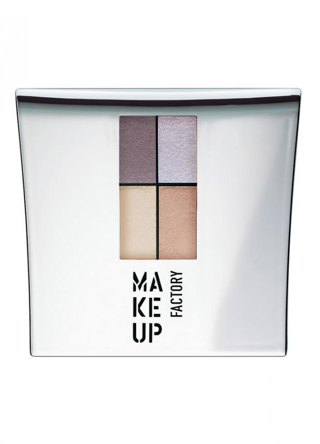 

Тени для век серый пурпур/серый/светло-беж/молочный MAKE UP FACTORY, Eye Colors