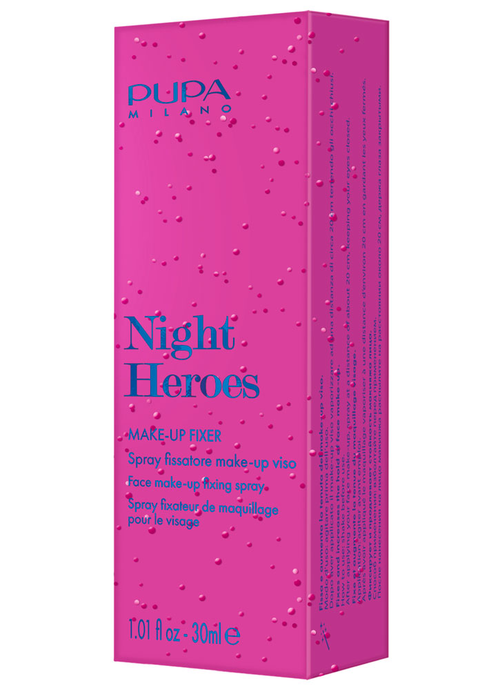 Спрей для фиксации макияжа лица PUPA Night Heroes