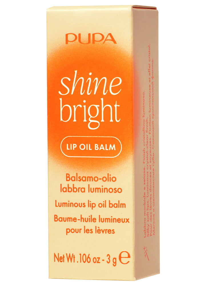 Бальзам-масло для губ сияющий PUPA MILANO Shine Bright 001 Кристальное сияние