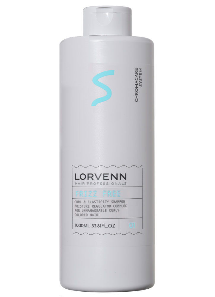 Шампунь для непослушных, вьющихся окрашенных волос LORVENN HAIR PROFESSIONALS Frizz Free