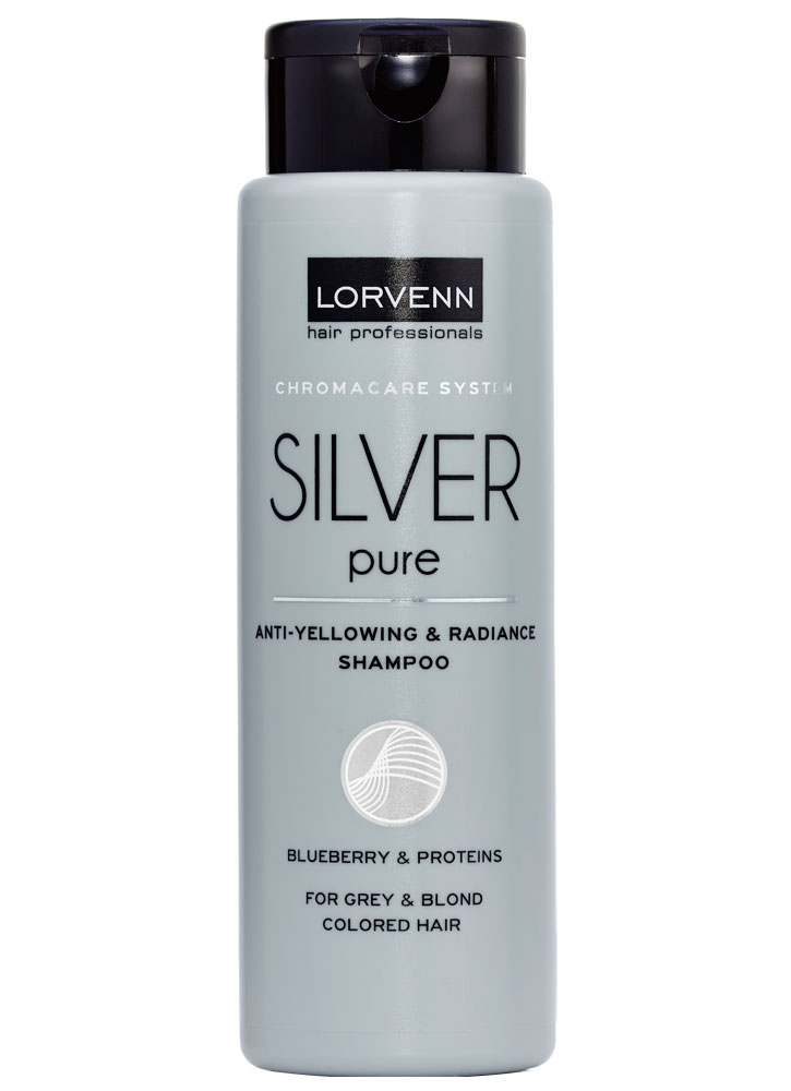 Шампунь нейтрализующий желтизну волос LORVENN HAIR PROFESSIONALS Silver Pure