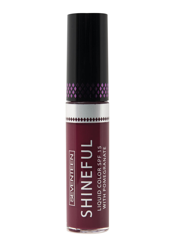 

Помада-блеск жидкая с глянцевым эффектом Темно-алый SEVENTEEN, Shineful Liquid Color SPF 15