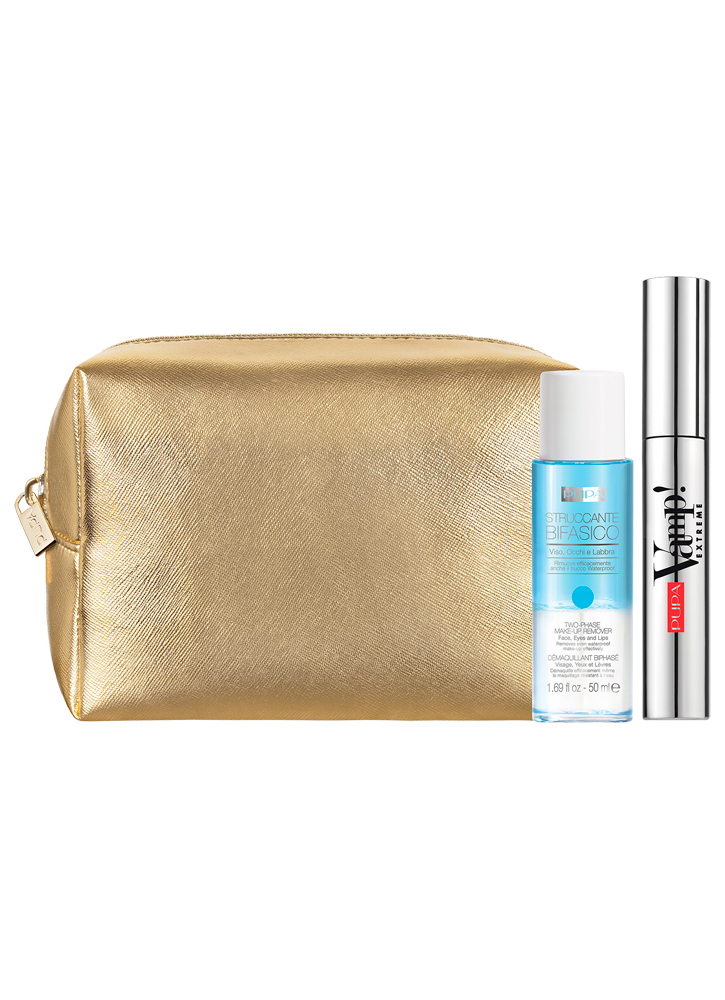 

Набор тушь VAMP!MASCARA EXTREME+двухфазное средство для снятия макияжа Two-phase Make-up Remover PUPA, Vamp! Mascara Extreme & Two-phase Make-up Remover