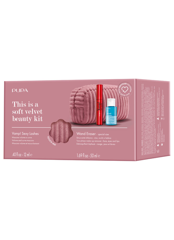 Набор косметический PUPA Kit Vamp! Sexy Lashes+Wand Eraser+Pochette