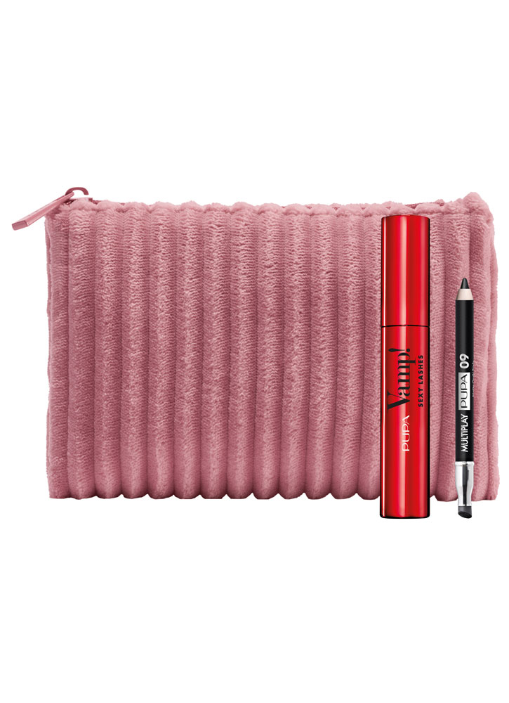 Набор косметический PUPA Kit Vamp! Sexy Lashes+mini Multiplay+Pochette