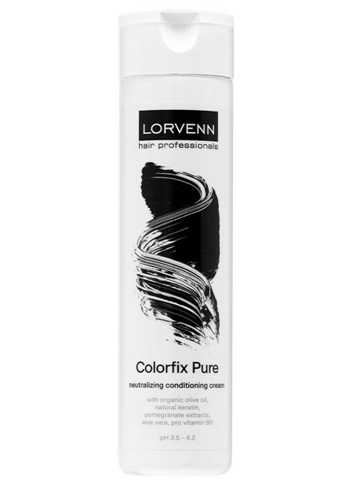 Кондиционер нейтрализующий после окрашивания волос LORVENN HAIR PROFESSIONALS Colorfix Pure