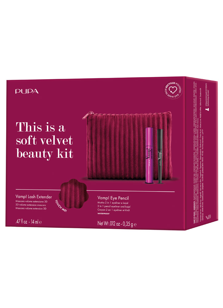 Kit Vamp! Lash Extender+Vamp!Eye Pencil+Pochette PUPA Набор косметический