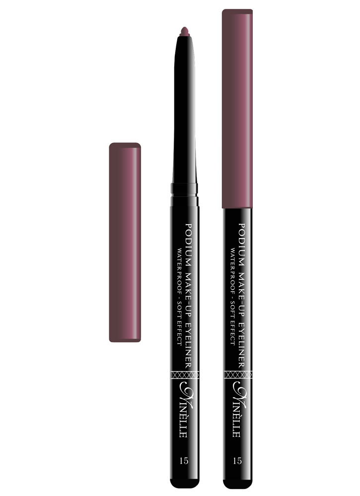 

Карандаш для глаз водостойкий Бордовый NINELLE, Podium Make-Up