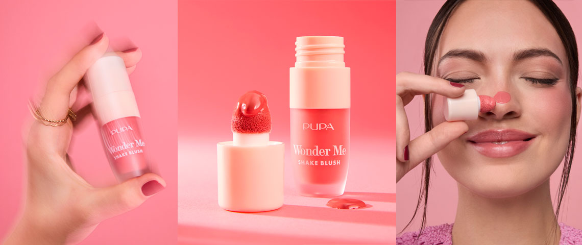 Новинка PUPA - жидкие румяна Wonder Me Shake Blush