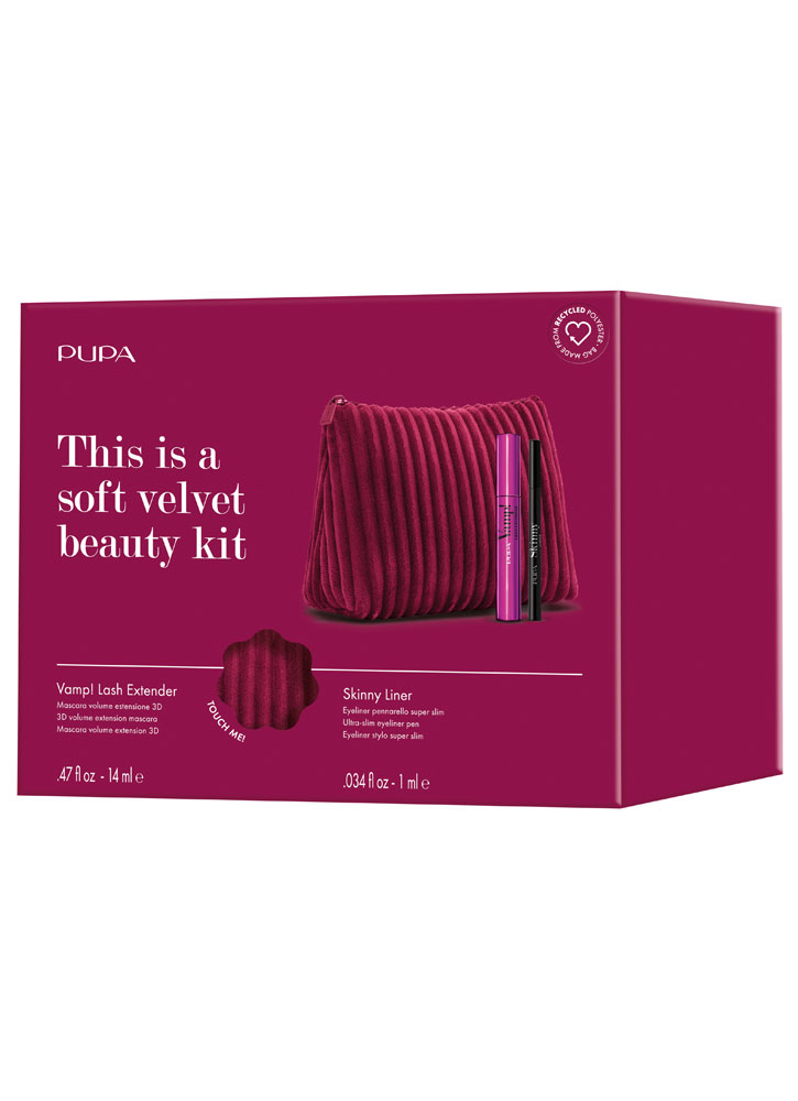Набор косметический PUPA Kit  Vamp! Lash Extender+Skinny Liner+Pochette