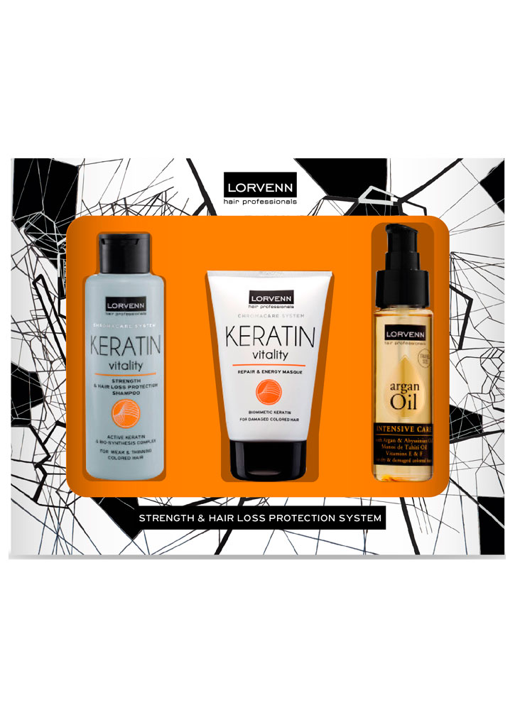 

Набор для ухода за волосами LORVENN, KERATIN VITALITY