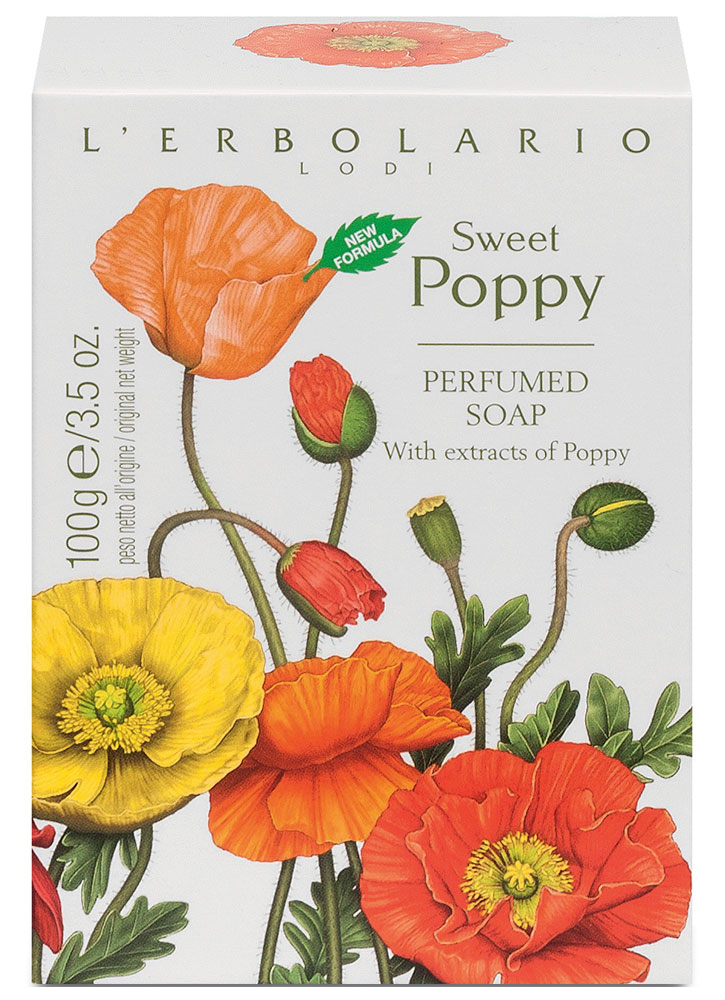 Мыло парфюмированное L'ERBOLARIO Sweet Poppy