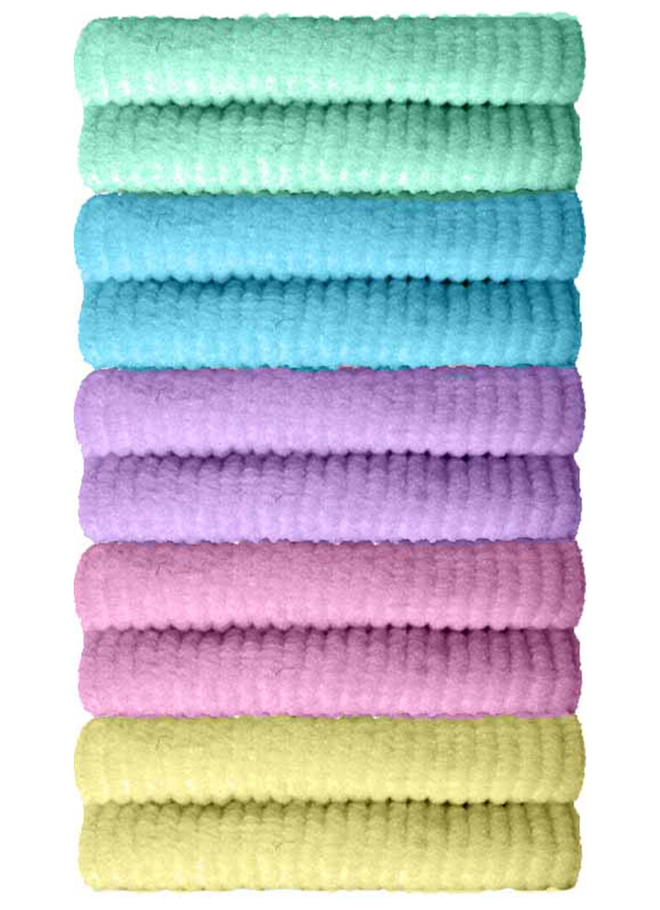 

Набор разноцветных резинок мини для волос (10 шт.) BETER, Hair bands set mini (10 pcs)