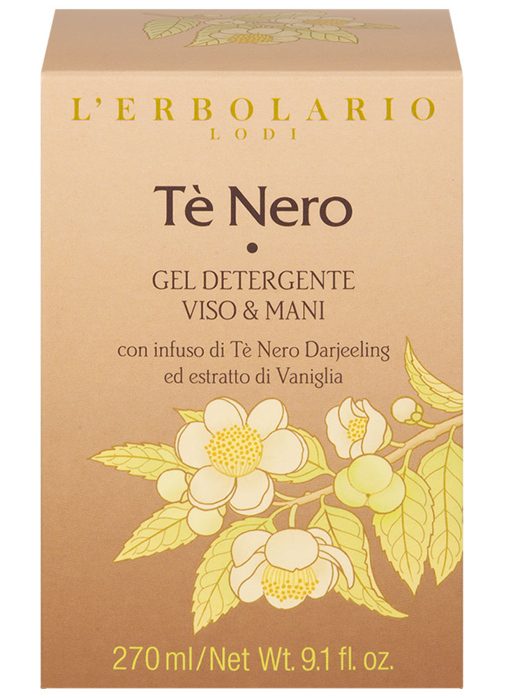 Гель для лица и рук очищающий L'ERBOLARIO Black Tea