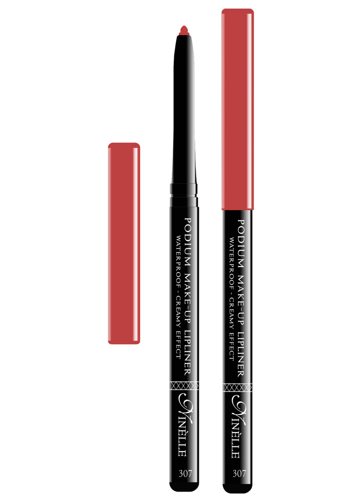 

Карандаш для губ водостойкий Винный NINELLE, Podium Make-Up