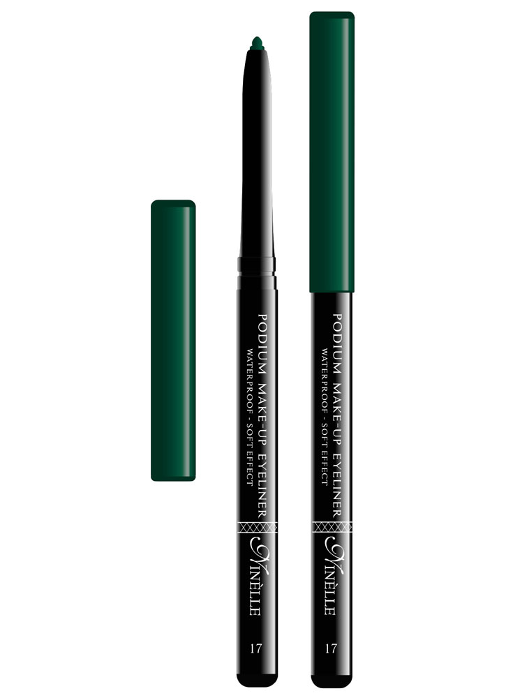 

Карандаш для глаз водостойкий Изумрудный NINELLE, Podium Make-Up