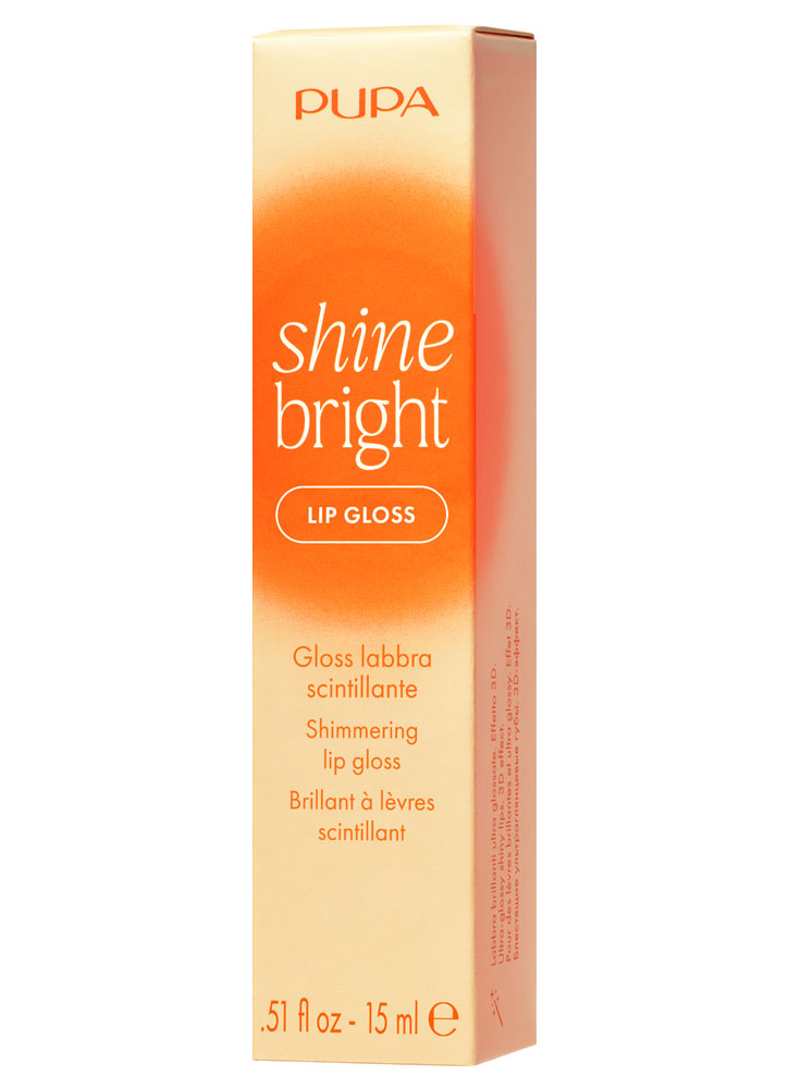 Блеск для губ мерцающий PUPA MILANO Shine Bright  001 Ослепительное золото