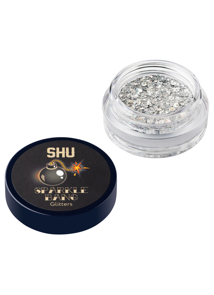 Глиттер для макияжа лица и тела SHU Sparkle Bang 134 серебряный