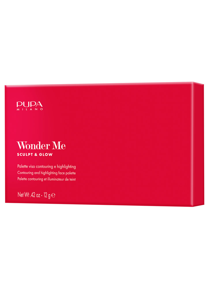 Палетка для контуринга и хайлайтинга лица PUPA MILANO Wonder Me 003 Тёмный