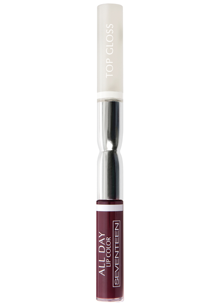 

Помада-блеск для губ жидкая Красно-коричневый SEVENTEEN, All Day Lip Color &Top Gloss