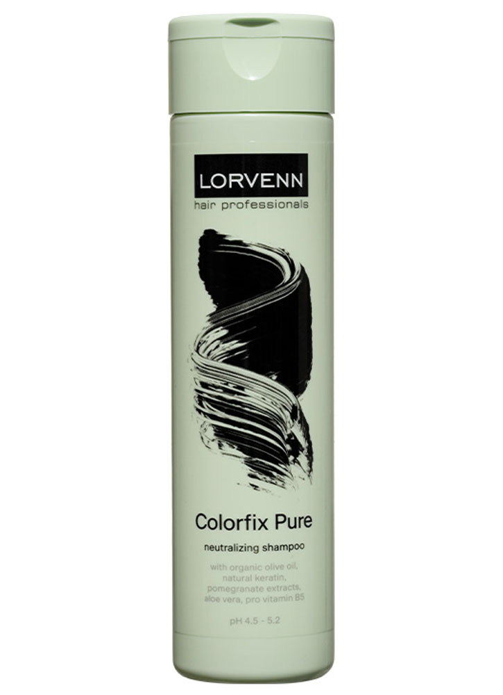 Шампунь нейтрализующий после окрашивания волос LORVENN HAIR PROFESSIONALS Colorfix Pure