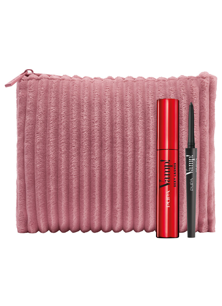 Набор косметический PUPA Kit Vamp! Sexy Lashes+Vamp! Eye+Pochette
