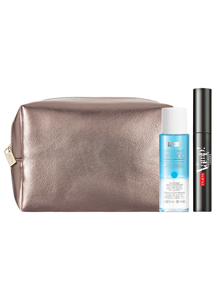 

Набор тушь VAMP!MASCARA EXPLOSIVE LASHES+двухфазное средство для снятия макияжа Two-phase Make-up Remover PUPA, Vamp! Mascara Explosive Lashes & Two-phase Make-up Remover