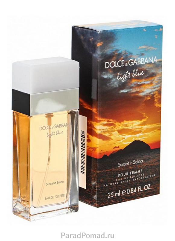 

Вода туалетная DOLCE&GABBANA, Light Blue Sunset in Salina 25 мл