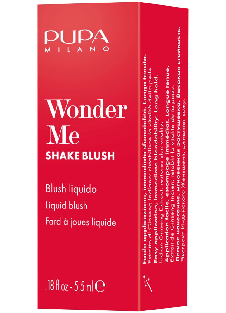 Румяна жидкие PUPA Wonder Me Shake Blush 005 Текила Санрайз