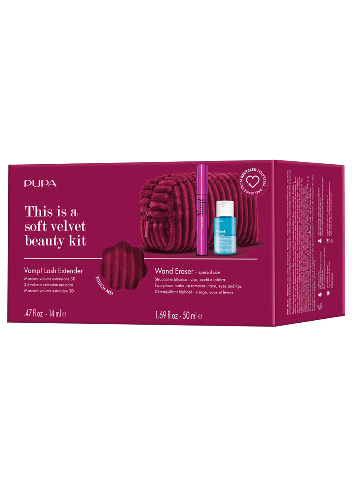 Набор косметический PUPA Kit  Vamp! Lash Extender+Wand Eraser+Pochette