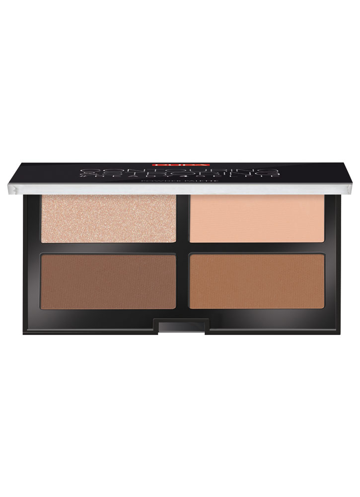 Набор для скульптурирования лица  PUPA MILANO Contouring & Strobing Palette 003 Темная кожа
