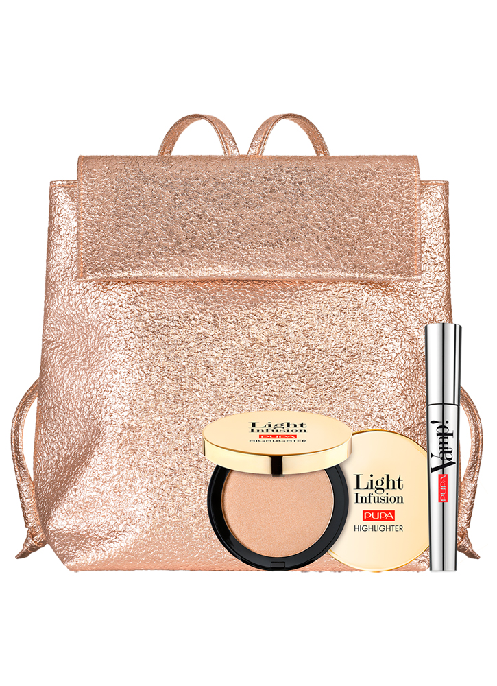 

Набор тушь VAMP!MASCARA+иллюминатор для лица-концентрат света Light Infusion Highlighter PUPA, Vamp! Mascara+Light Infusion Highlighter
