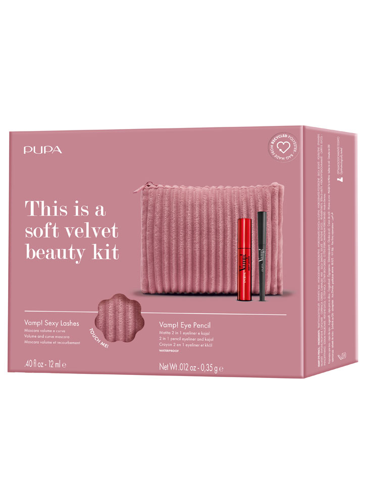 Набор косметический PUPA Kit Vamp! Sexy Lashes+Vamp! Eye+Pochette