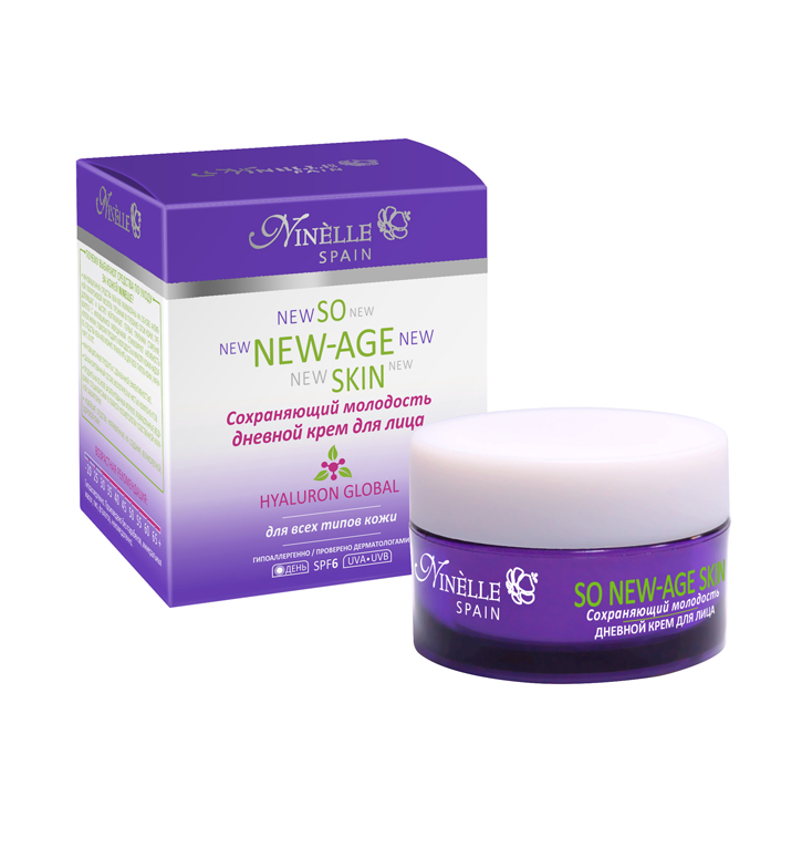 

Крем дневной,сохраняющий молодость NINELLE; So New-Age Skin