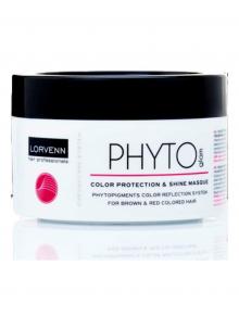 Маска для волос, окрашенных в коричневый и красный цвет Color Protection&Shine Masque Phyto Glam 500 мл
