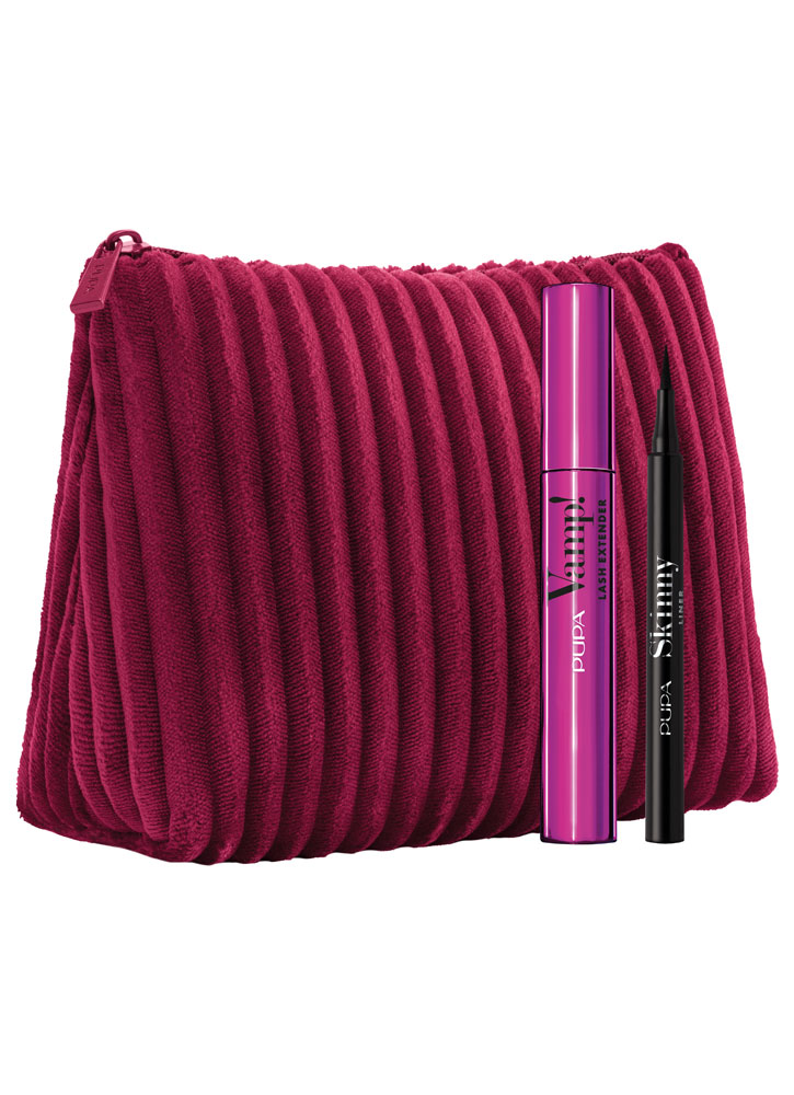 Набор косметический PUPA Kit  Vamp! Lash Extender+Skinny Liner+Pochette
