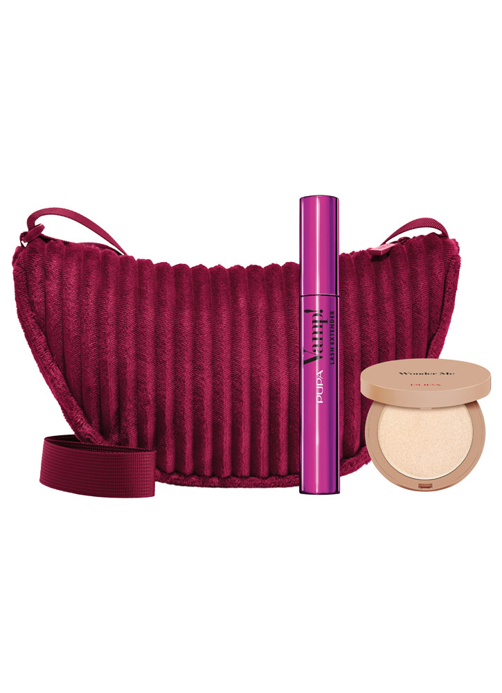 Набор косметический PUPA Kit Vamp! Lash Extender+Wonder Me Glow+City bag