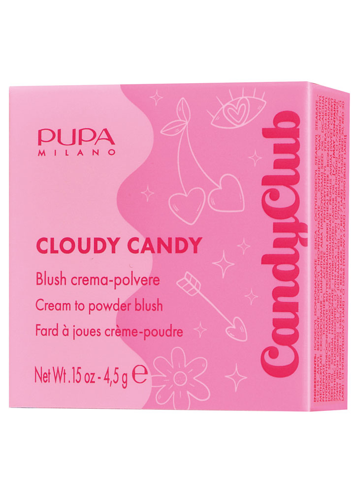 Румяна кремово-пудровые PUPA MILANO Candy Club 004 Сахарная вата