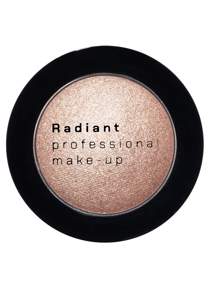 Тени для век компактные сияющие RADIANT PROFESSIONAL MAKE-UP Diamond Effect Shadow 5 Золотистый