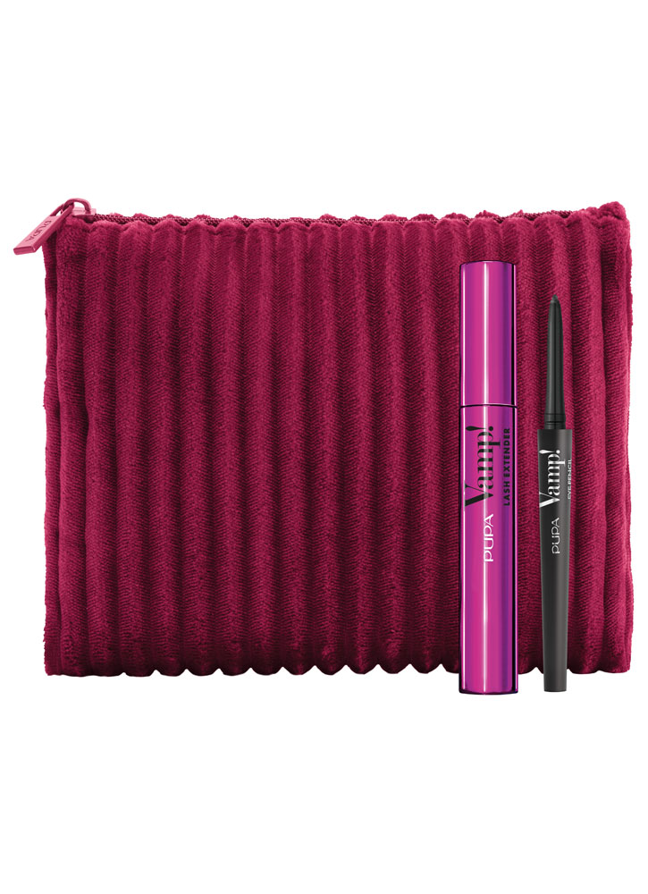 Kit Vamp! Lash Extender+Vamp!Eye Pencil+Pochette PUPA Набор косметический