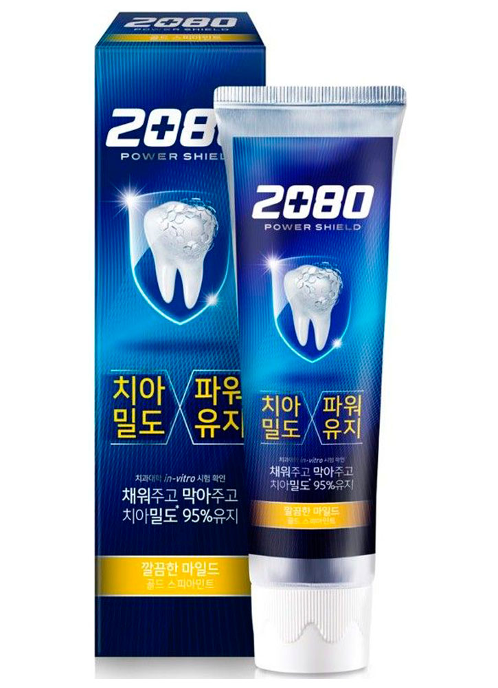 

Зубная паста супер защита Голд DENTAL CLINIC 2080, Power Shield Gold Spearmint