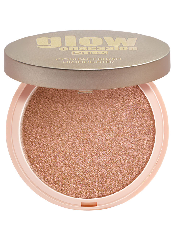 

Румяна для лица сияющие Персик PUPA, Glow Obsession Compact Blush Highlighter