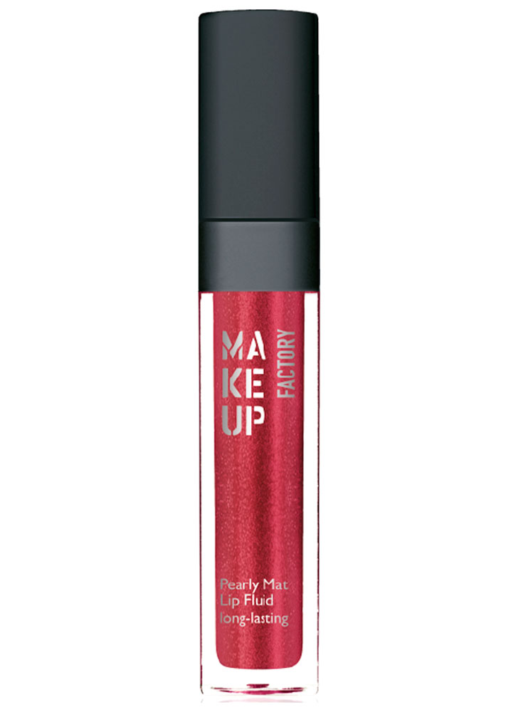 

Блеск-флюид с эффектом металлик Комфортный красный MAKE UP FACTORY, Pearly Mat Lip Fluid long-lasting