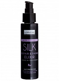Эликсир с жидким шелком для реструктуризации и блеска волос Silk Repair&Shine Elixir 100мл LORVENN