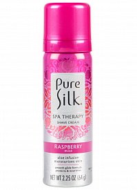 Крем-пена для бритья Малиновая дымка Raspberry Mist Shave Cream марки Pure Silk 64г BARBASOL