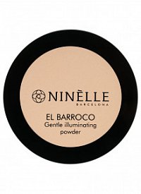 Пудра для лица ультралегкая с эффектом сияния кожи El Barroco NINELLE